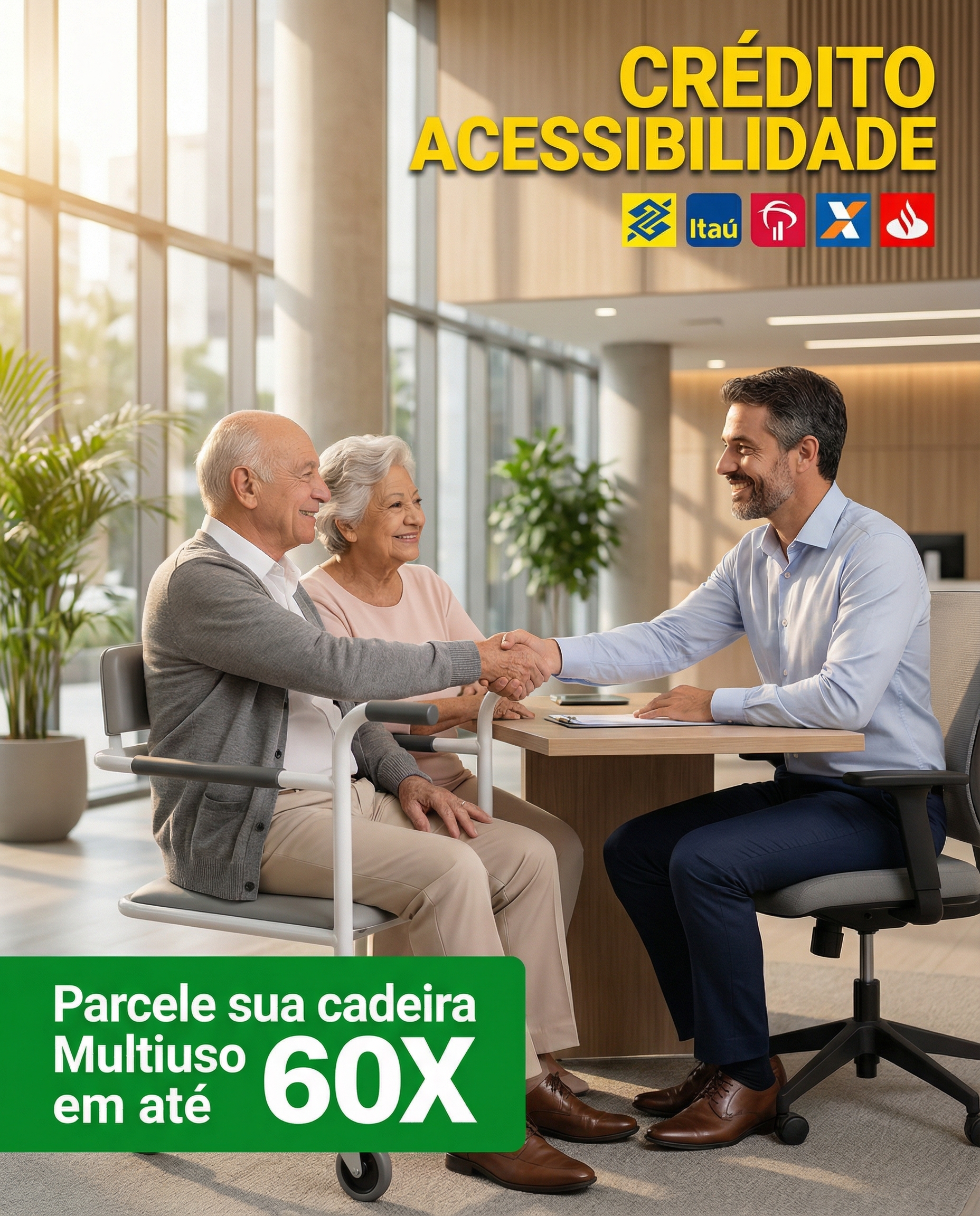 Material informativo sobre crédito acessibilidade
